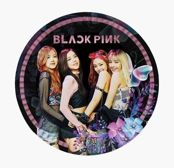 BLACKPİNK SİYAH KARTON TABAK 8 Lİ