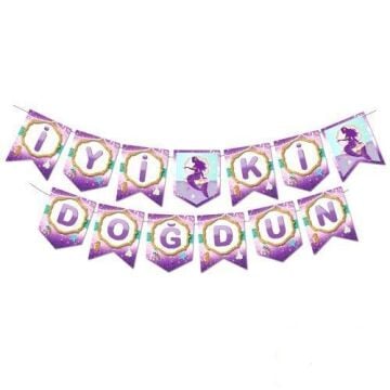 DENİZ KIZI BASKILI İYİ Kİ DOĞDUN BANNER