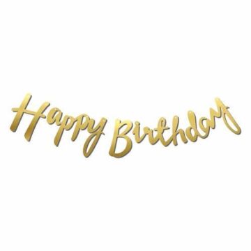 KALİGRAFİ BANNER H.BIRTHDAY GOLD