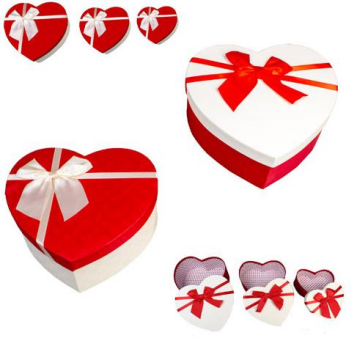 Kalp Hediye Kutusu 3 Adet