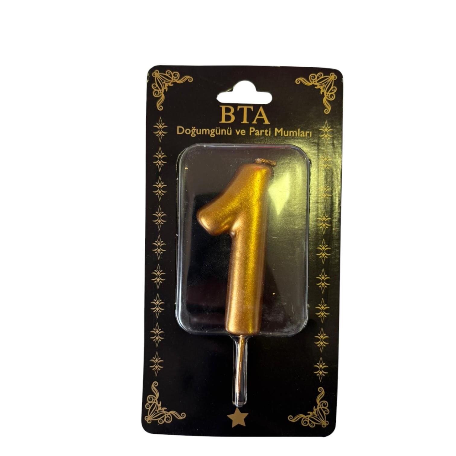 RAKAM MUM 8 CM GOLD ''1''