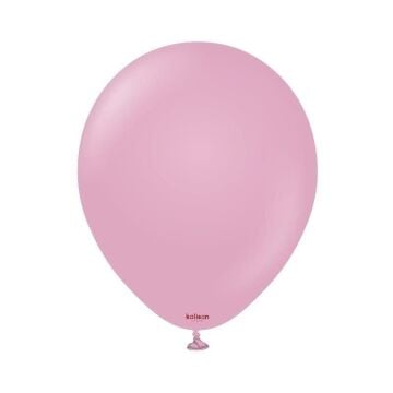 12'' RETRO BALON TOZ PEMBE (H.G.)