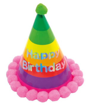 Doğum Günü Ponponlu Şapka Küçük Boy