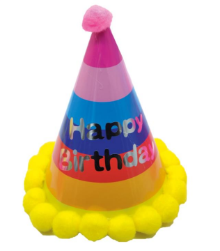 Doğum Günü Ponponlu Şapka Küçük Boy