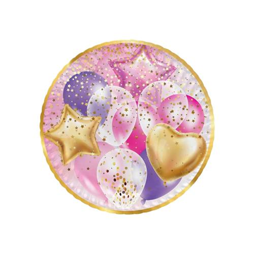 UÇAN BALONLAR PEMBE KARTON TABAK