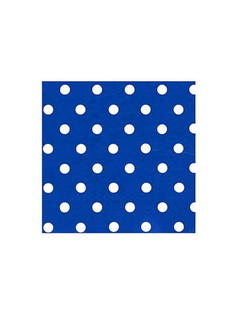 BEYAZ PUANTİYELİ MAVİ KAĞIT PEÇETE