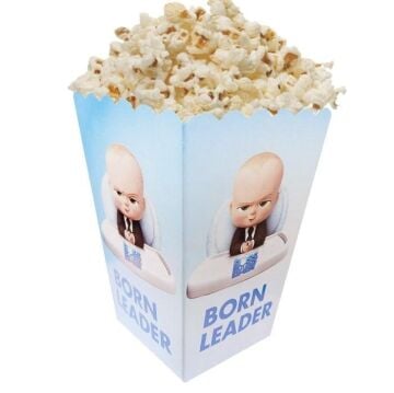 PATRON BEBEK BASKILI POPCORN KUTUSU 8 Lİ