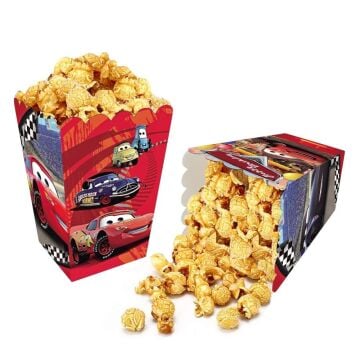 CARS BASKILI POPCORN KUTUSU 8 Lİ