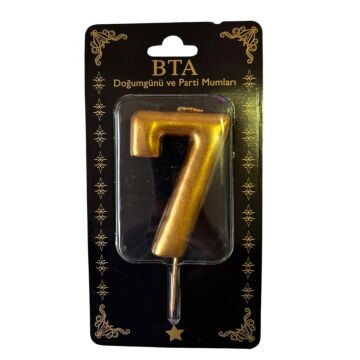 RAKAM MUM 8 CM GOLD ''7''