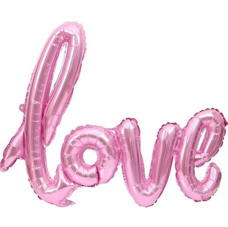 ''Love'' Yazısı Folyo Balon Pembe 14''