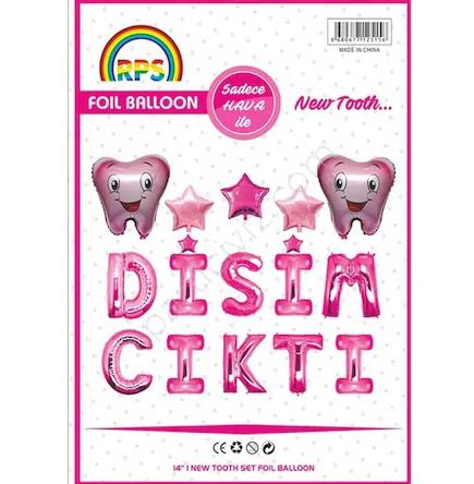 Dişim Çıktı Pembe Folyo Set