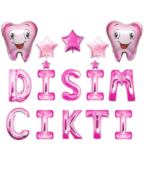 Dişim Çıktı Pembe Folyo Set