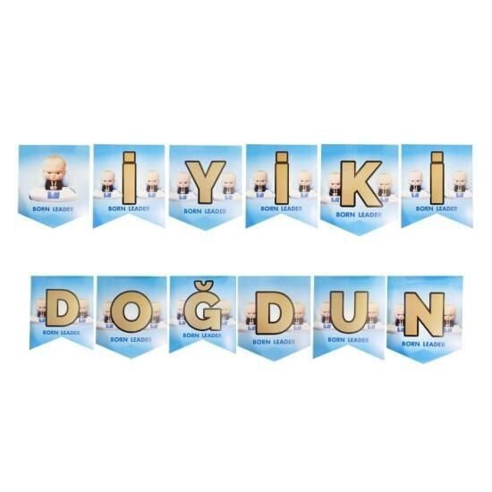 PATRON BEBEK BASKILI İYİ Kİ DOĞDUN BANNER