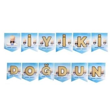 PATRON BEBEK BASKILI İYİ Kİ DOĞDUN BANNER