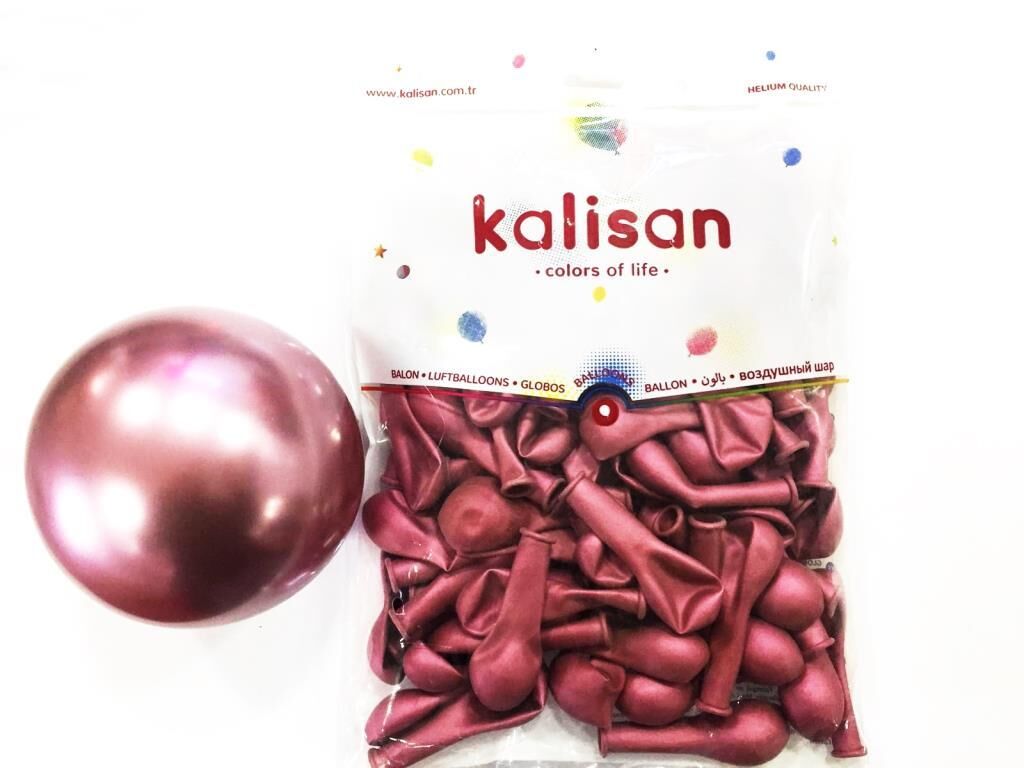 5'' PEMBE KROM METALİK ( 100 LÜ )