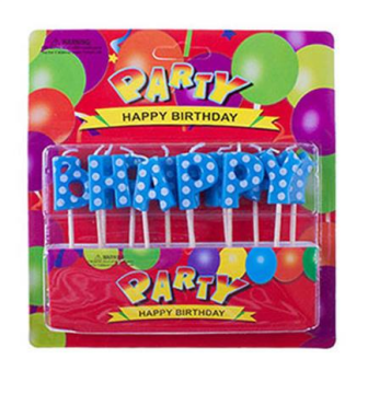 Mum Happy Birthday Pembe-Mavi Harf