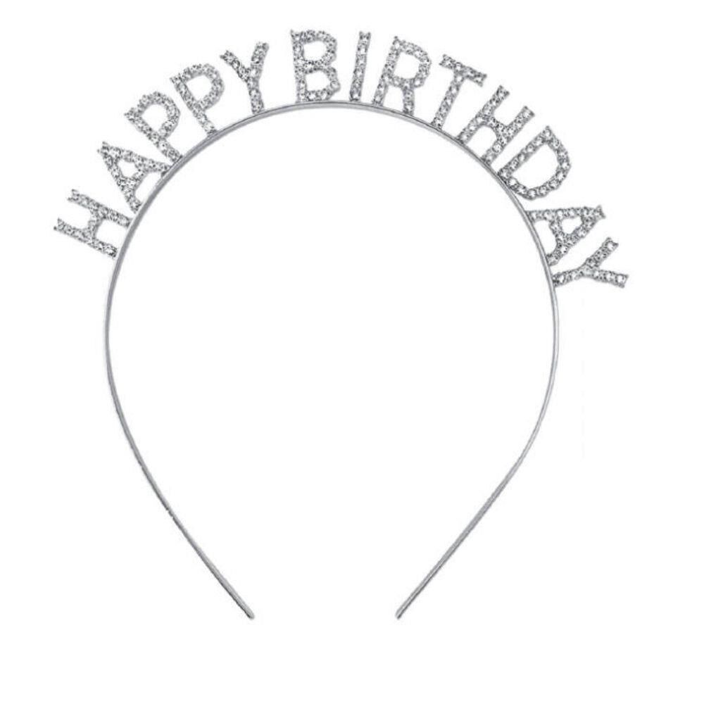 METAL TAŞLI TAÇ H.BIRTHDAY GÜMÜŞ