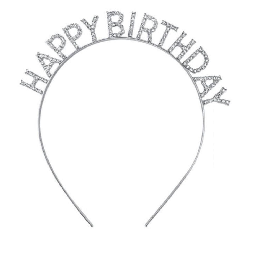 METAL TAŞLI TAÇ H.BIRTHDAY GÜMÜŞ