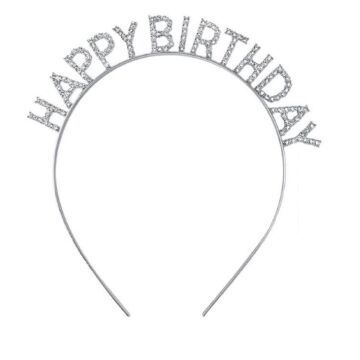 METAL TAŞLI TAÇ H.BIRTHDAY GÜMÜŞ