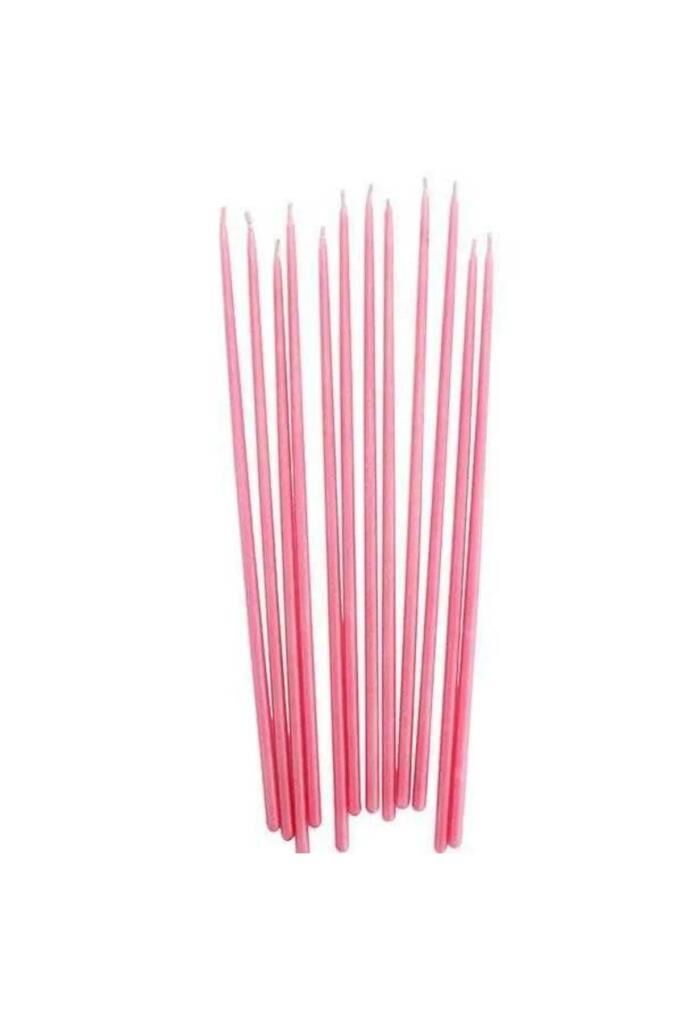UZUN KIRMIZI MUM (8 Lİ) ( 35 CM )