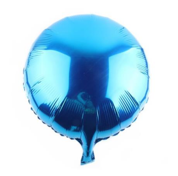 18'' YUVARLAK MAVİ FOLYO BALON