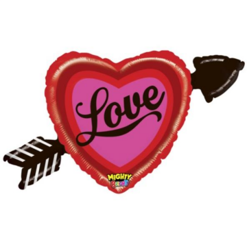 MİGHTY HEART WİTH ARROW LOVE (36''MBD) (PAKETLİ)