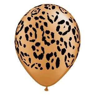 Ç.ÇEVRE LEOPAR BASKILI TEN RENGİ BALON