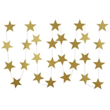 İPE DİZİLİ YILDIZ SARKIT SÜS GOLD 4 MT.