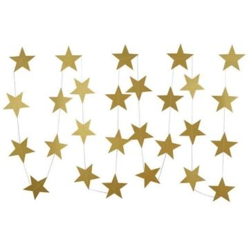 İPE DİZİLİ YILDIZ SARKIT SÜS GOLD 4 MT.