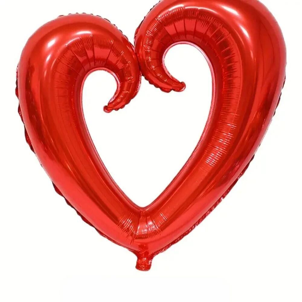 40'' ORTASI BOŞ KALP KIRMIZI FOLYO