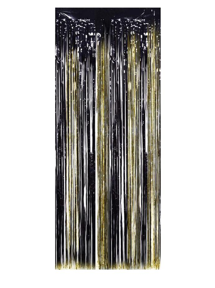 METALİZE DUVAR SÜSLEME FONU GOLD-SİYAH