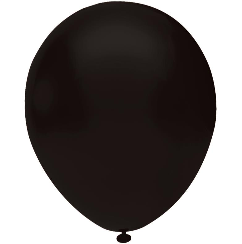 12'' BASKI BALON SİYAH ( B.E.)