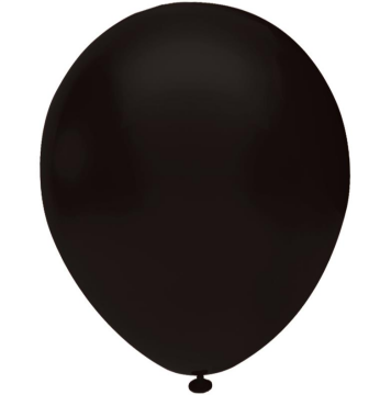 12'' BASKI BALON SİYAH ( B.E.)