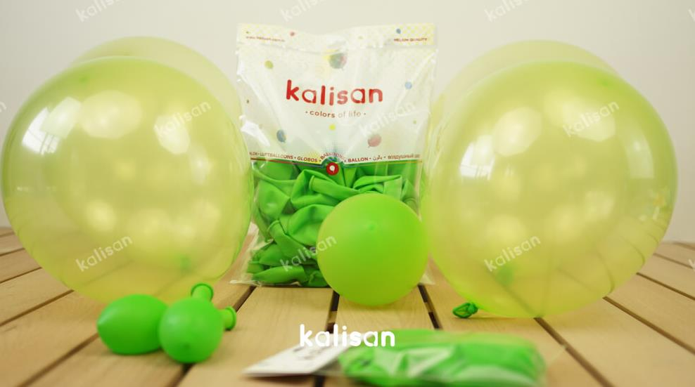 12'' SÜPER ŞEFFAF YEŞİL BALON