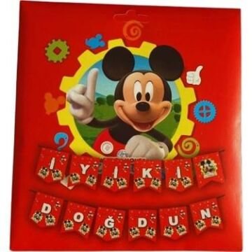 MİCKEY BASKILI İYİ Kİ DOĞDUN BANNER