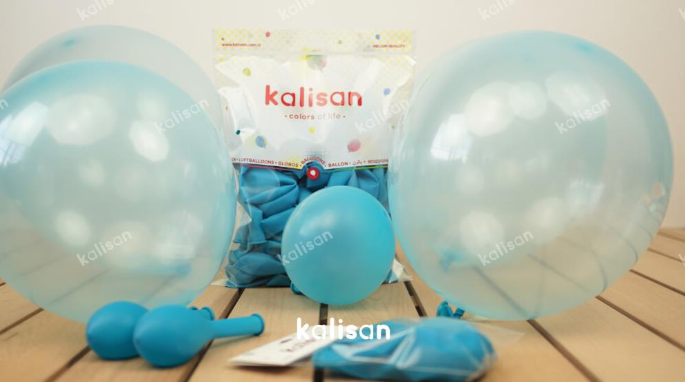 12'' SÜPER ŞEFFAF MAVİ BALON