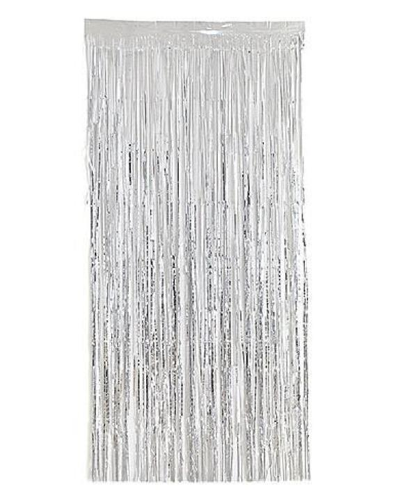 DUVAR SÜSLEME FONU GÜMÜŞ 100*220 CM