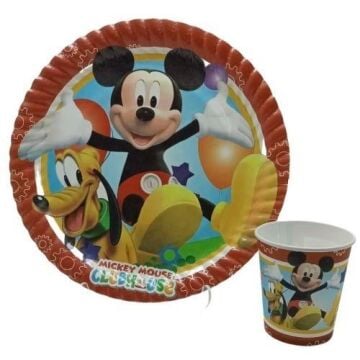MİCKEY KARTON TABAK 8 Lİ