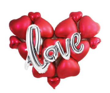 LOVE KALP GÜMÜŞ FOLYO SET