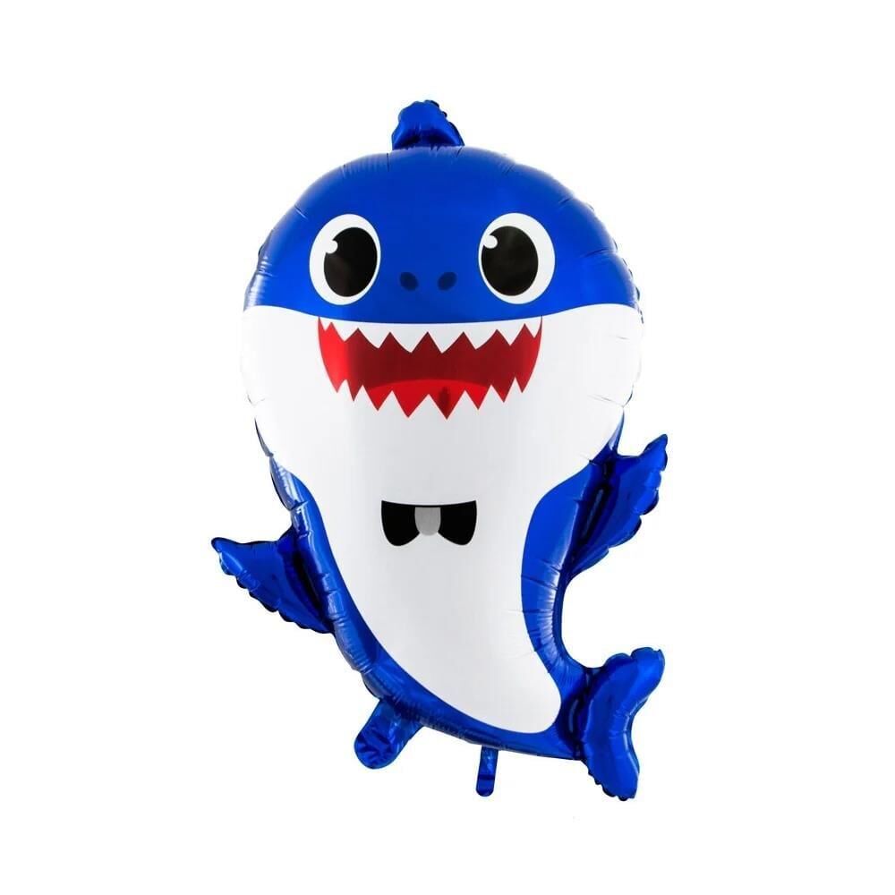 PAPYONLU MAVİ BABY SHARK FOLYO BALON