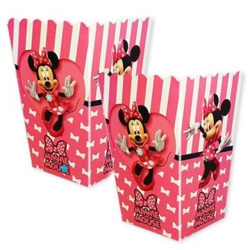 MİNNİE BASKILI POPCORN KUTUSU 8 Lİ
