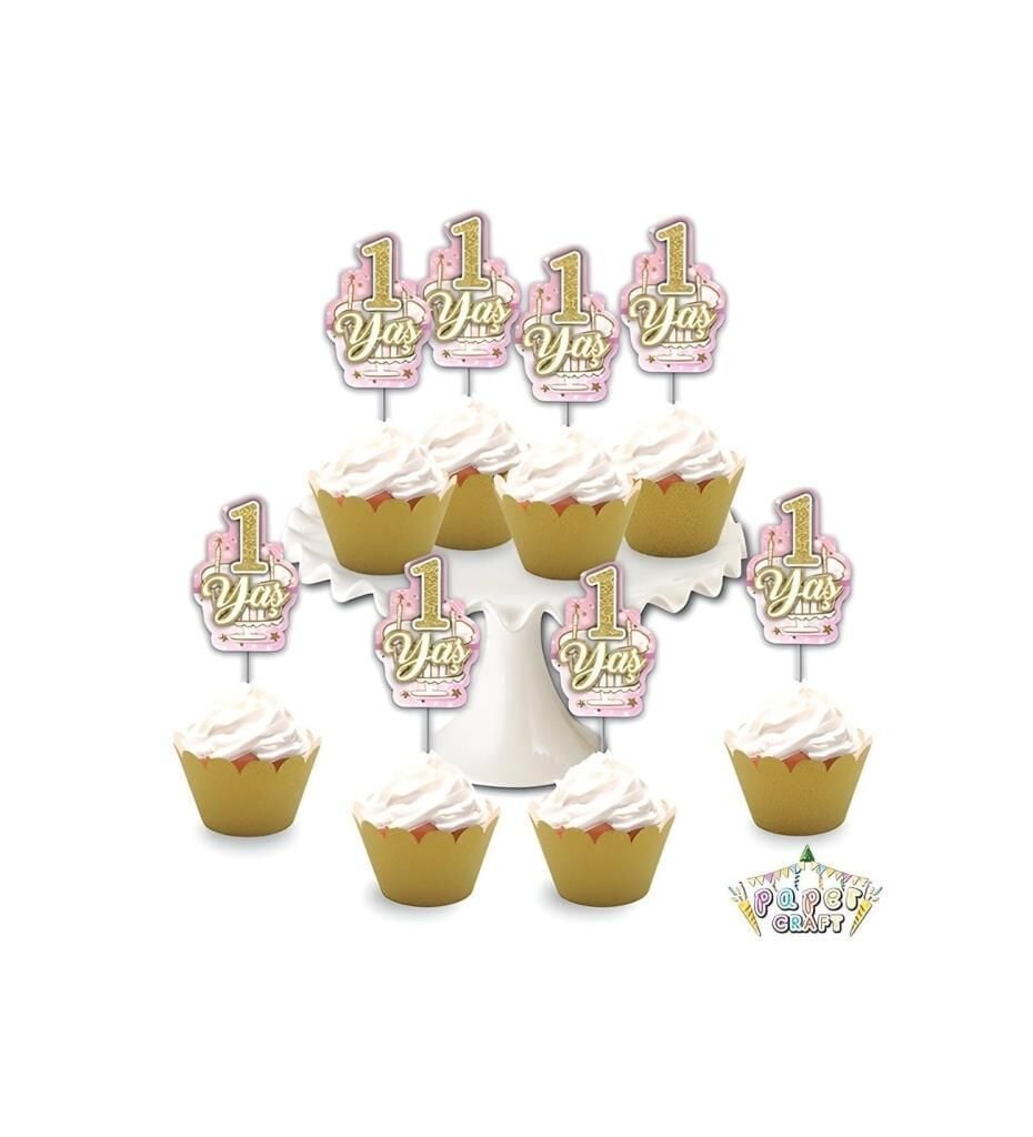 SİMLİ 1 YAŞ PEMBE KÜRDAN 8 Lİ