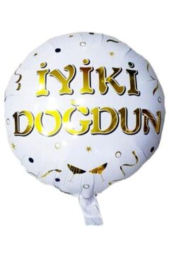 18'' YUVARLAK İYİ Kİ DOĞDUN FOLYO BALON