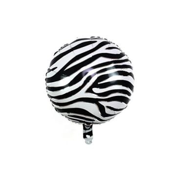 18'' ZEBRA DESENLİ FOLYO BALON