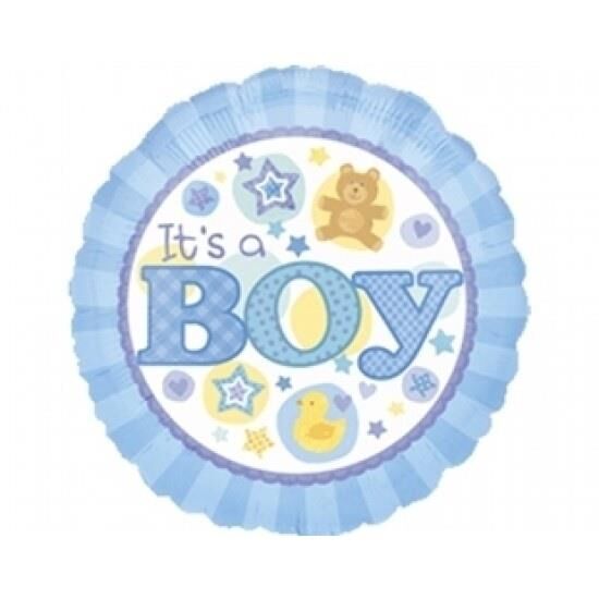 18'' YUVARLAK IT S A BOY FOLYO BALON