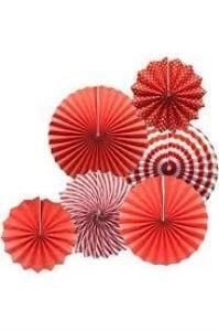 YELPAZE KAĞIT SÜS 6 LI KIRMIZI