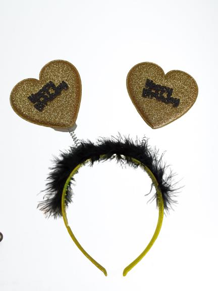 H.BIRTHDAY TÜYLÜ KALP TAÇ