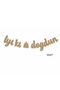 KALİGRAFİ BANNER İYİ Kİ DOĞDUN KRAFT
