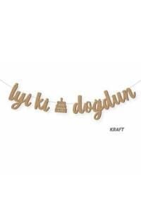 KALİGRAFİ BANNER İYİ Kİ DOĞDUN KRAFT