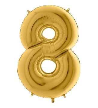 40'' FOLYO BALON RAKAM -8- GOLD